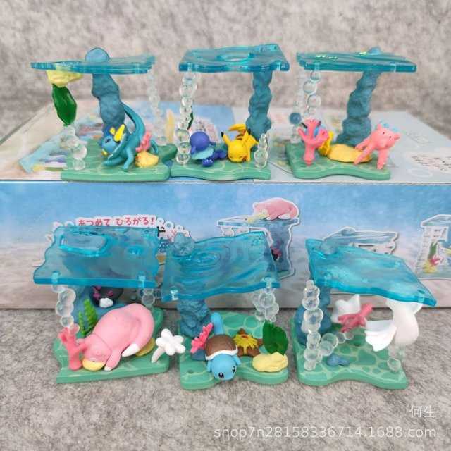 Bandai Pokémon Blind Box Unterwasserwelt-Serie, Anime-Figuren, Puppen-Modelle - Bild 1
