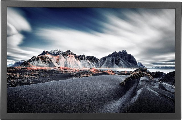 OutsideWorld Industrielles Embedded Display 14 Zoll mit BNC, VGA und HDMI in Schwarz - Bild 1