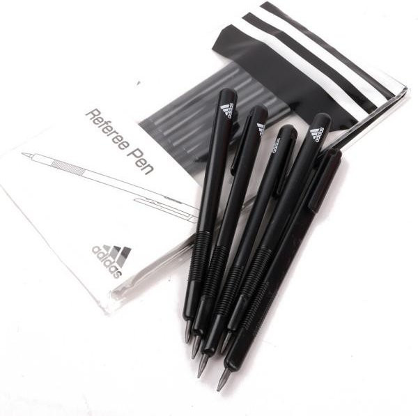 Adidas Schiedsrichter Stifte 5er Pack in Schwarz mit Graphitmine - Bild 1