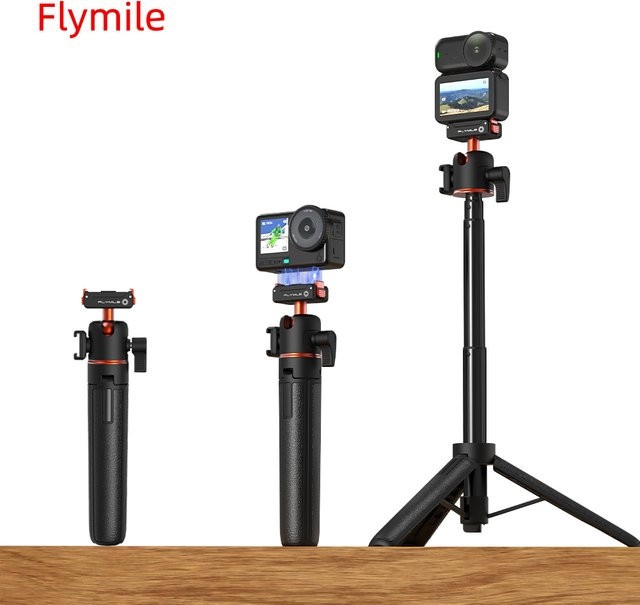 Flymile Magnetisches Schnellwechselstativ für DJI Osmo Action 6 und Nano in Schwarz - Bild 1