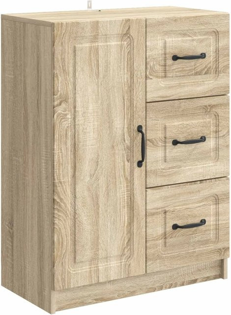 vidaXL Sideboard in Sonoma-Eiche, modernes Design für Wohnzimmer und Essbereiche, B/T/H: 66 x 34,5 x 87 cm - Bild 1