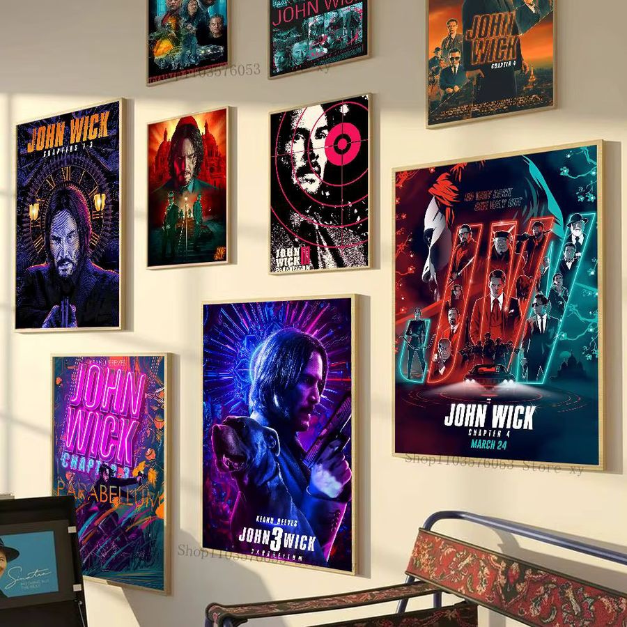 John Wick Film Poster als Papierdruck für deine Wanddekoration im Wohnzimmer oder Café - Bild 2