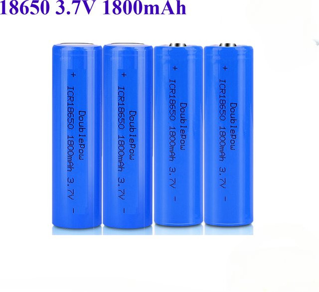 YTBNA Premium 18650 Li-Ion Akku in Blau mit 1800 mAh und 3,7 V für Taschenlampen und elektrische Geräte - Bild 1