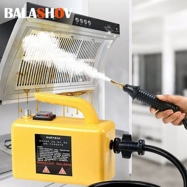 BALASHOV Handheld Dampfreiniger in Gelb mit 2600 W Hochtemperatur-Dampfstrahl zur Sterilisation für Zuhause, Auto und Küche - Bild 1