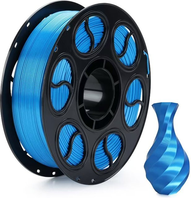 MANLANG PLA Filament für FDM 3D-Drucker, 1,75 mm, Blau, 1 kg Spule - Bild 1