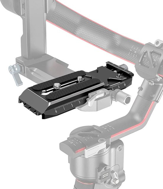 DJI Ersatz Schnellwechselplatte aus Aluminiumlegierung mit Arca Swiss Standard für Ronin RS2 und RSC2, Schwarz - Bild 1