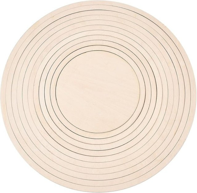 11-teiliges Keramikwerkzeug-Set aus Holz in Beige für DIY-Schneide- und Druckarbeiten mit geometrischen Figurenschienen - Bild 1