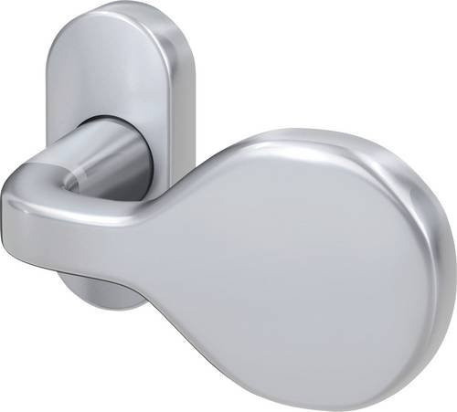 BASI Schmalrahmen-Knopf auf Rosette SR 5000 Oval in Edelstahl Silber, feststehend, 7812-0108 - Bild 1