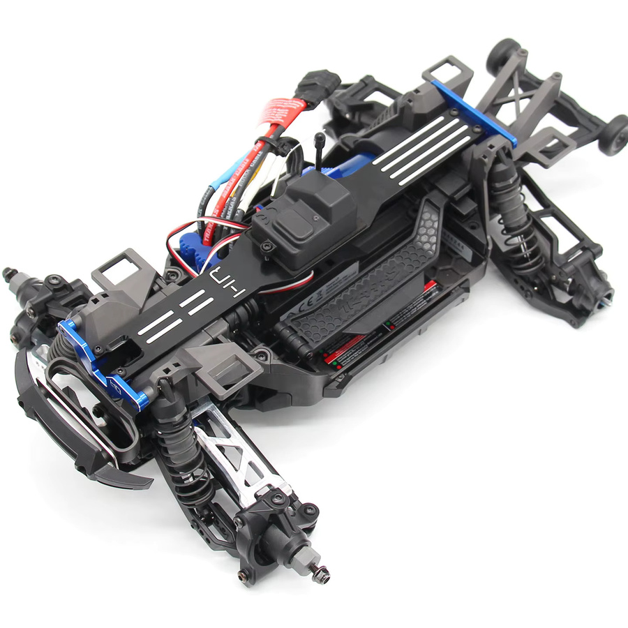 Hot Racing Mini XRT Stoßdämpfer-Turm-Chassisstrebe, Zubehör, Metall, Schwarz - Bild 4