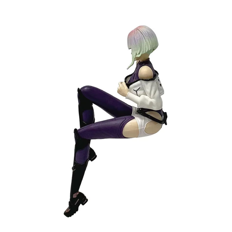 Bandai Edgerunners Anime-Figur Lucy in Sitzpose, mehrfarbiges Cyberpunk Desktop-Modell aus Kunststoff - Bild 4