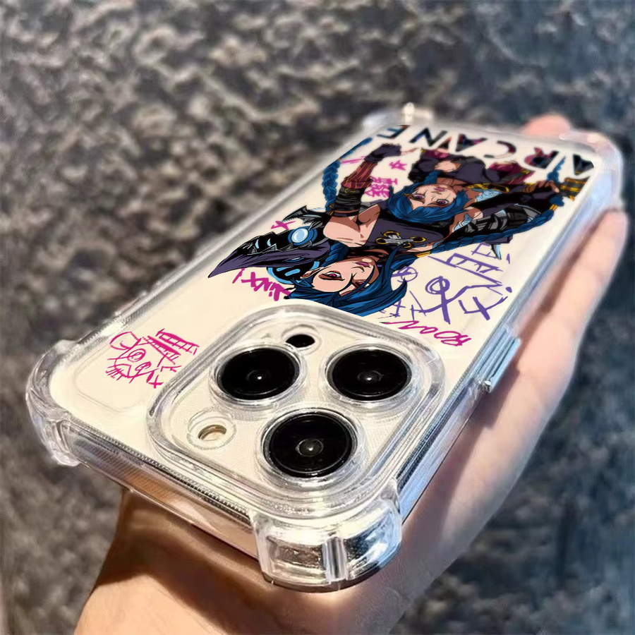 Jinxes V-Vi L-Lol Handyhülle für iPhone 16 15 14 13 12 11 Pro Max Plus Mini und XS XR 7 8 in Transparent, stoßfeste dünne Abdeckung - Bild 3