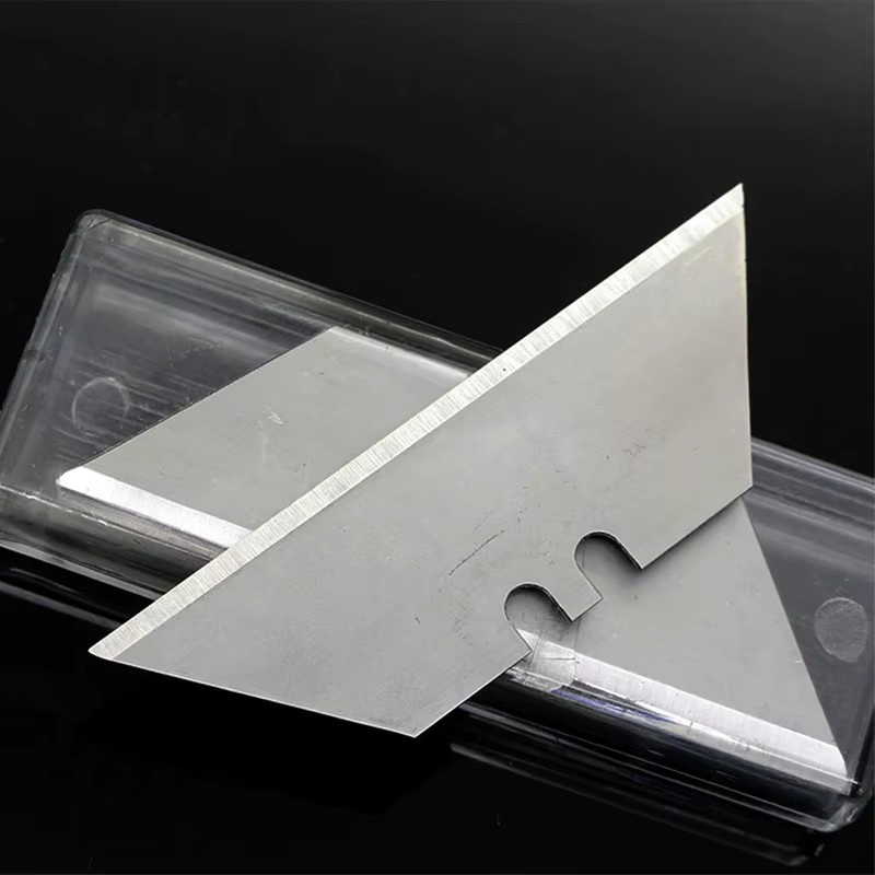 20 Stück Trapez Ersatzklingen aus Carbonstahl in Silber für DIY Kunsthandwerk und Cutter Werkzeuge inklusive Aufbewahrungsbox - Bild 3