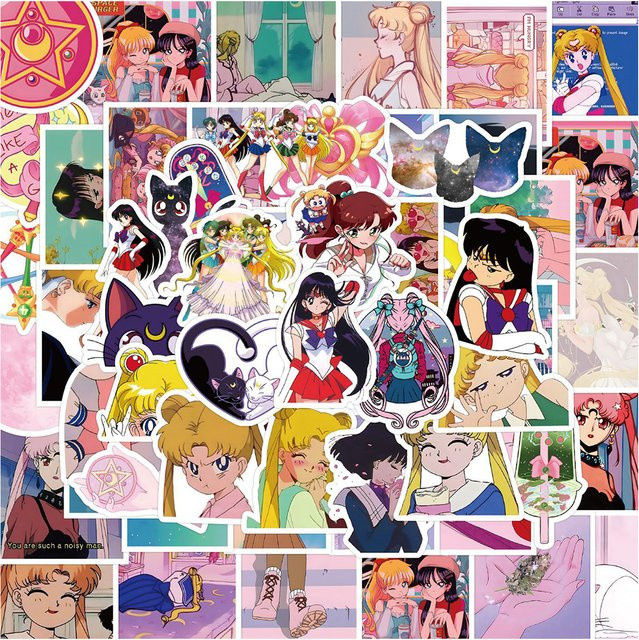 Bandai Sailor Moon Anime Aufkleber, 10/30/60 Stück - Bild 1