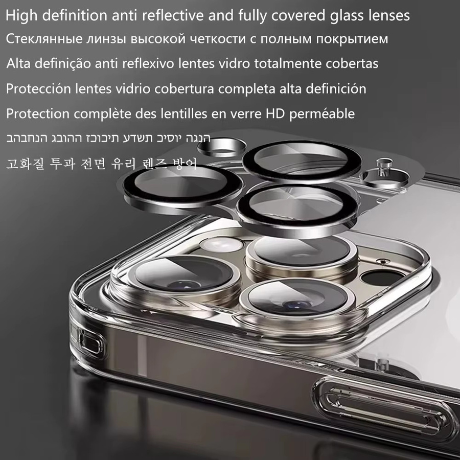 Transparente Magnetische Hülle mit Galvanisierung und Kameraobjektivschutz für Samsung Galaxy S26 S25 S24 S23 S22 S21 Ultra Plus FE kompatibel mit MagSafe in Blau - Bild 4