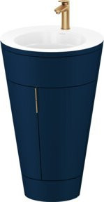 Duravit Waschtischunterschrank Starck 1 c-bonded Set in Weiß mit Innenbeleuchtung, B/T/H: 56 x 60,5 x 86,4 cm - Bild 1