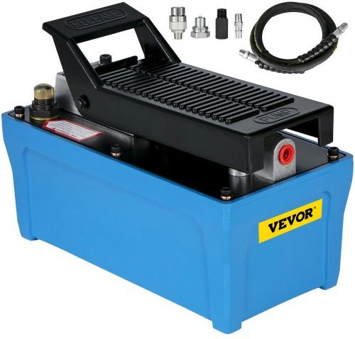 VEVOR Lufthydraulikpumpe Blau, Pneumatische Hydraulische Fußpumpe mit 10.000 PSI und 1,69 l Volumen aus Aluminiumlegierung - Bild 1