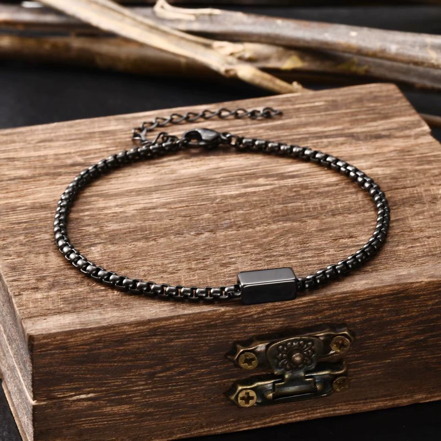 Vnox Armband, Edelstahl, geometrische Charm-Armbänder, Herren - Bild 4