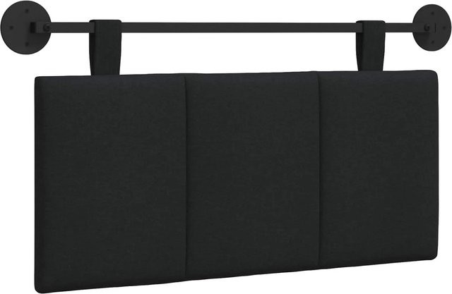vidaXL Wandmontiertes Polsterpaneel in Schwarz mit Stoffbezug, B/H/T: 100 x 55 x 5 cm - Bild 1