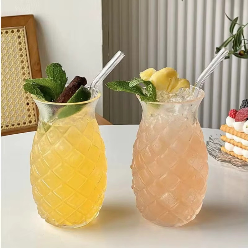 Kreatives Cocktailglas in Ananas-Form aus Glas, transparent, 480 ml - Bild 3