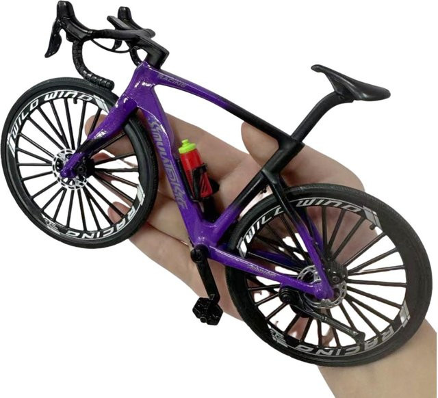 Linyi toy car Mini Speed Straßenrennen Fahrrad Modell, 1:6er Maßstab, Schwarz, ab 14 Jahren - Bild 1