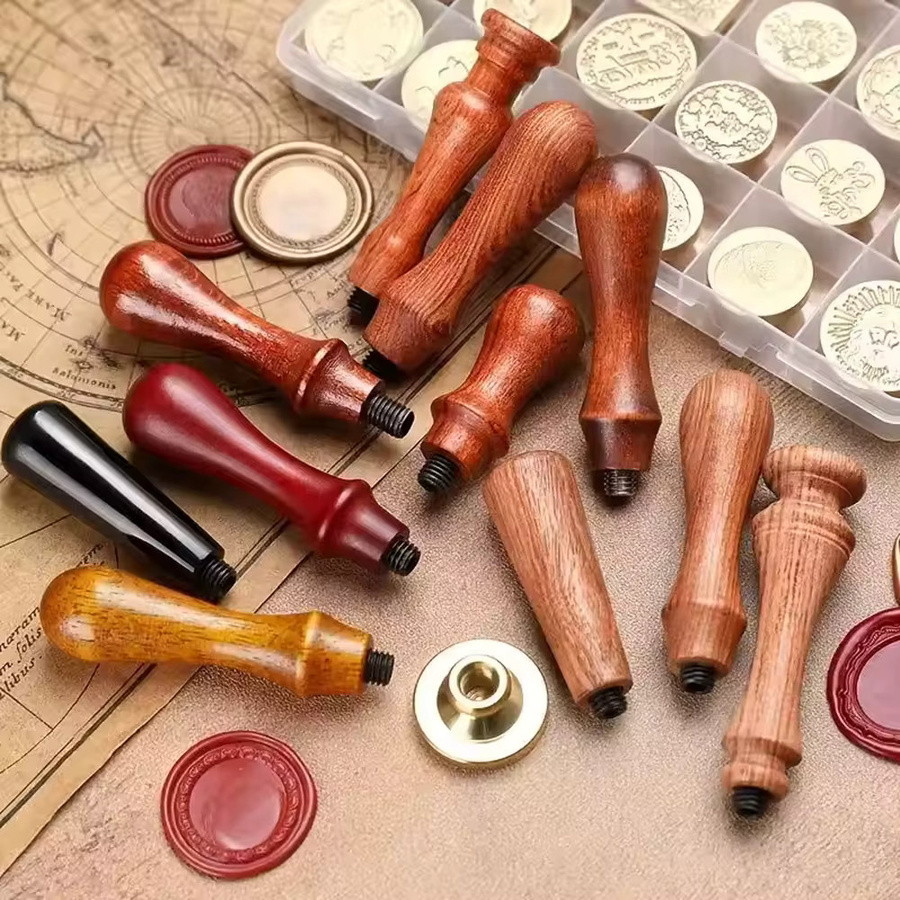 Personalisierter Wachssiegel-Stempel mit Tier-Logo für DIY-Umschläge, Papierkarten und Bastelarbeiten - Bild 4