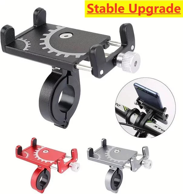 VIKEFON Universal Fahrrad Handyhalterung aus Metall für MTB und Motorrad in Schwarz - Bild 1