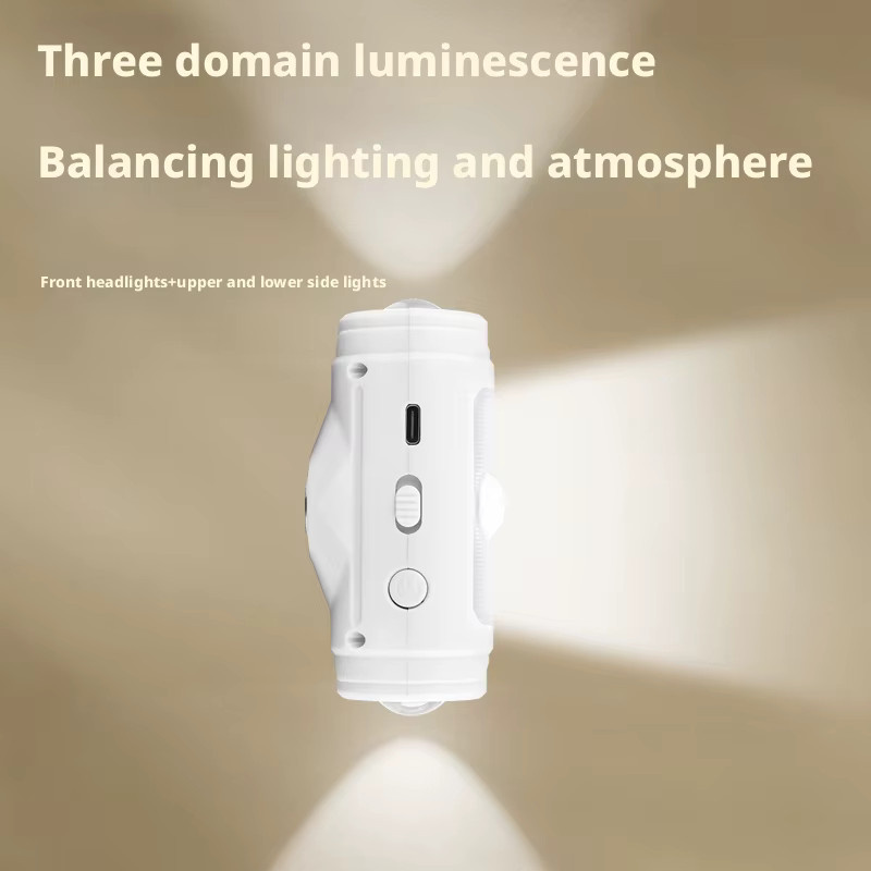 XIWANGFIRE RGB LED Nachtlicht mit Bewegungssensor, USB aufladbare Wandlampe, dimmbare Ambientebeleuchtung in Weiß und Multicolour mit Magnetbefestigung - Bild 2