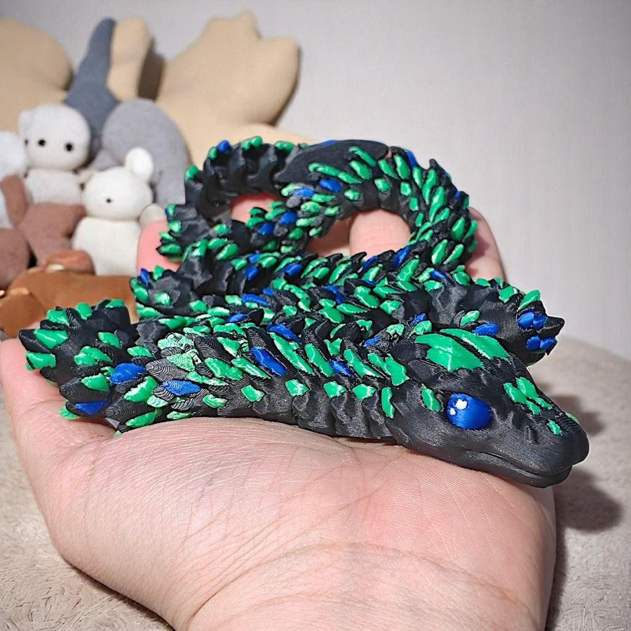 Yiran bag 3D-gedruckte Schlange, Gelenkiges Spielzeug, Bunt / Mehrfarbig - Bild 4