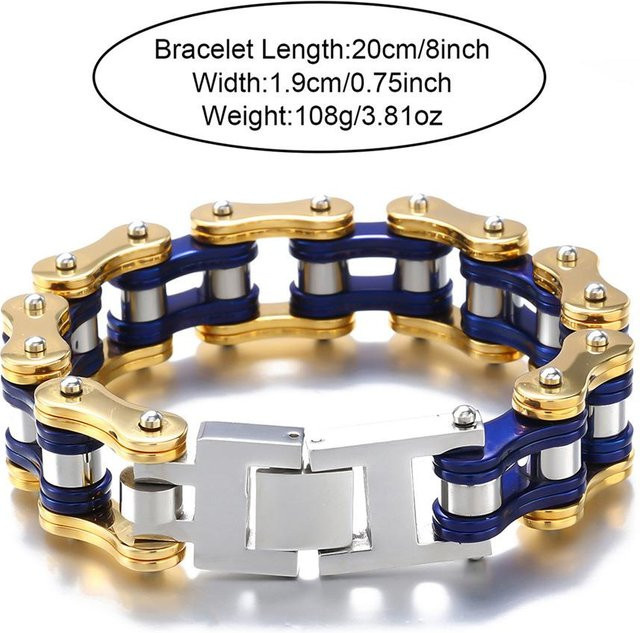 YIRAN Jewelry Armband Titan, Gold, Herren - Bild 1