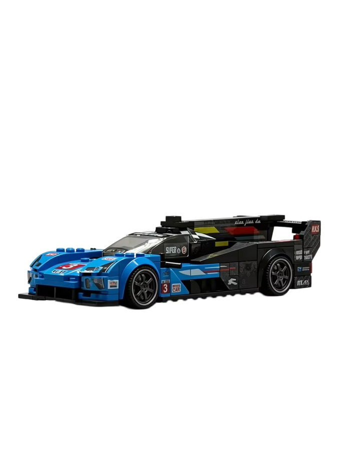 GSF Rennwagen-Baustein-Ornament, Rennstrecke Auto-Montage-Spielzeug - Bild 3