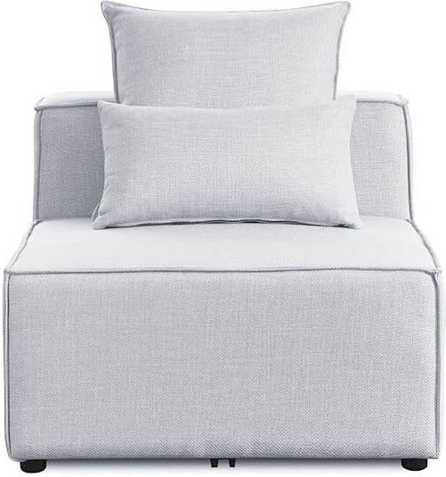 HOME DELUXE Modulares Mittelsofa VERONA in Hellgrau, Breite: 120 cm, Tiefe: 87 cm - Bild 1