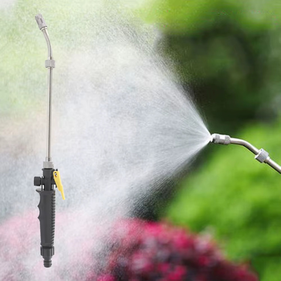 ALLOET Hochdruck-Wassersprüher aus Metall in Silber, 72 cm Sprühgerät für Garten und Autowäsche - Bild 2