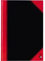 Bantex Kladde China kariert A4 Hardcover in Schwarz und Rot - Bild 1