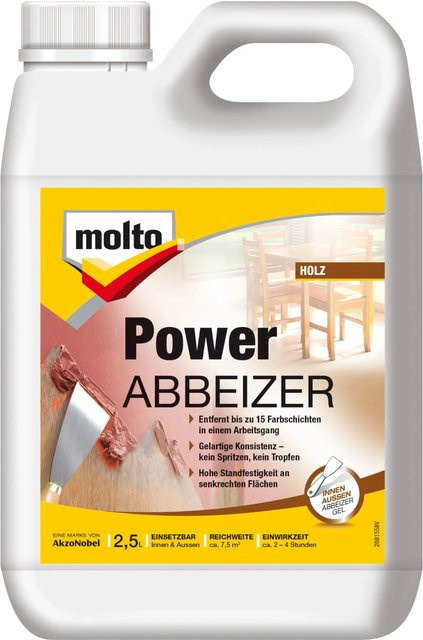 Molto Power Abbeizer Kraftlöser Gel, Farbe: Weiß, 2,5 l - Bild 1
