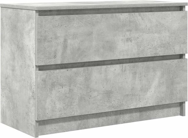 vidaXL TV-Schrank aus Holzwerkstoff in Betongrau, B/T/H: 80 x 35 x 54 cm - Bild 1