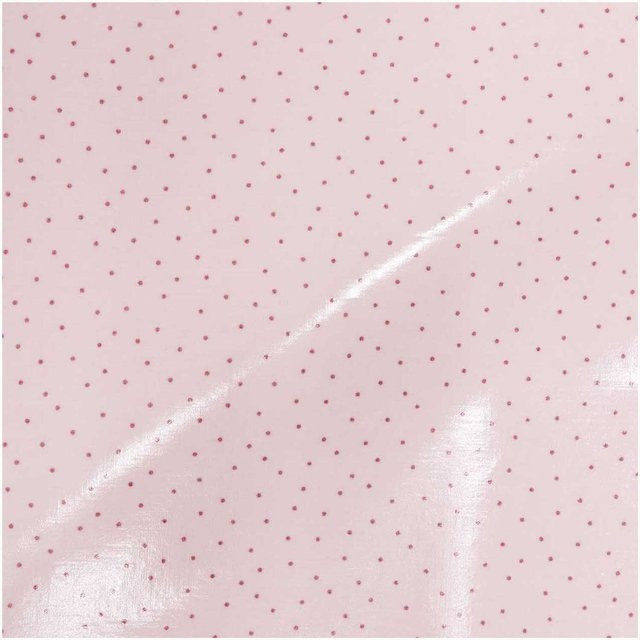 Rico Design Druckstoff Hygge Punkte in Rosa-Metallic mit 140 cm Breite - Bild 1