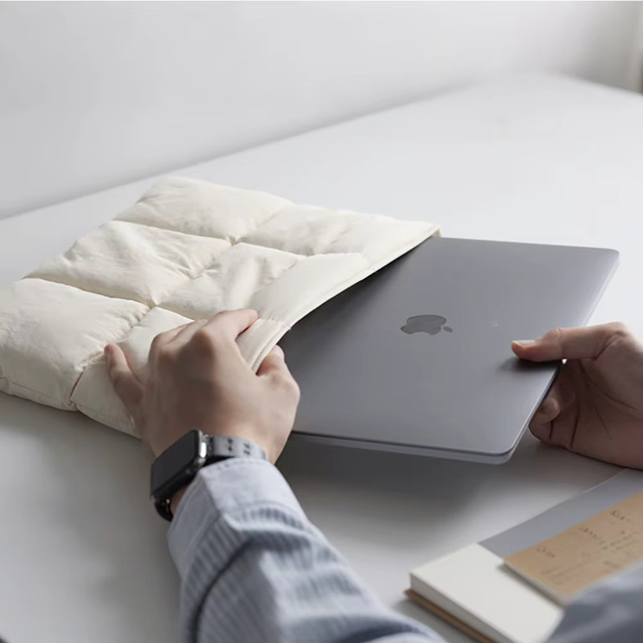 EGYAL Laptop-Tasche in Weiß für MacBook Air und Pro, Schutzhülle für Notebooks von 11 bis 14 Zoll - Bild 2