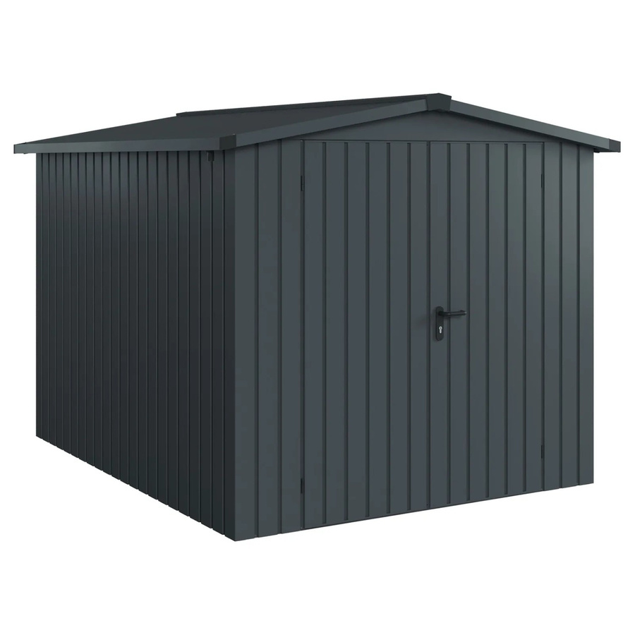 Hörmann EcoStar Gerätehaus Euroline Satteldach 2-flg Anthrazitgrau B: 237 cm, H: 278 cm - Bild 2