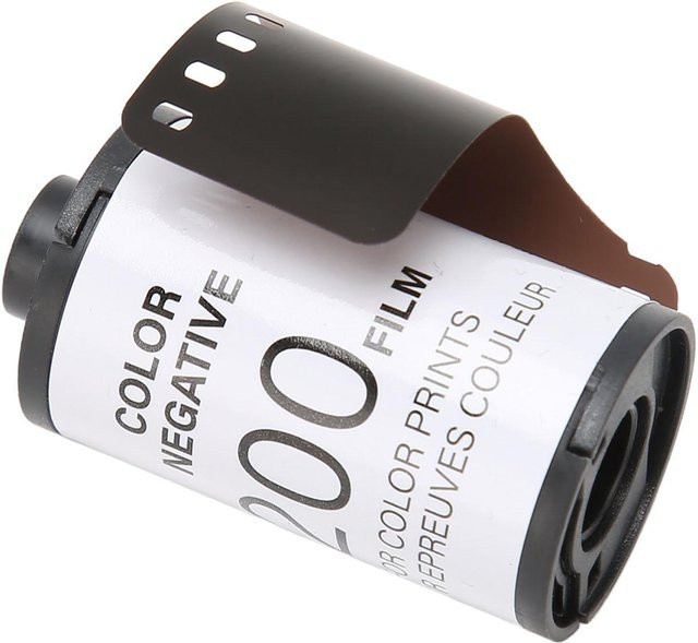 DIYelecs CN200 Farbnegativfilm für 35mm Kameras, 200 ISO, 8 Blätter, Weiß - Bild 1