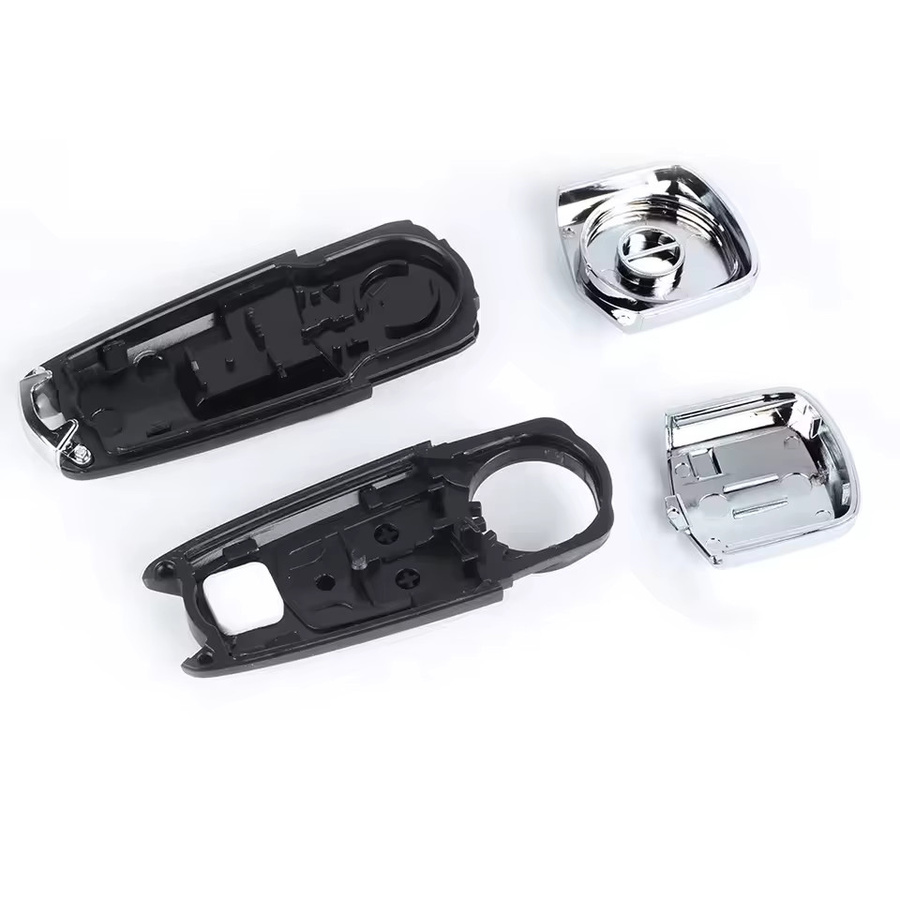 KEYECU Remote Key Shell Case Ersatzgehäuse für Opel Astra GTC TT 2-Türer Roadster und Zafira, 2 Tasten, Schwarz, ohne Logo - Bild 2