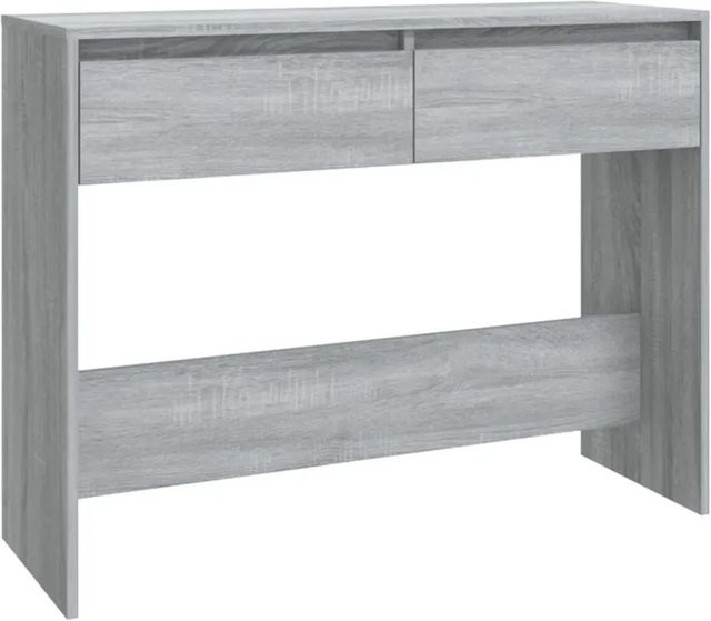 vidaXL Konsolentisch aus Holzwerkstoff in Grau, B/T/H: 100 x 35 x 76,5 cm - Bild 1