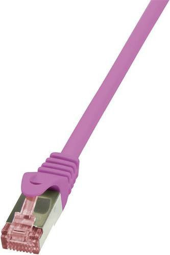 LogiLink CQ2049S RJ45 Netzwerkkabel CAT 6 S/FTP Patchkabel Pink, Länge: 1,50 m - Bild 1