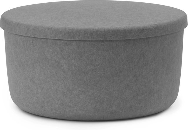 Normann Copenhagen Hide Storage Pouf in Grau aus PET-Filz mit abnehmbarem Bezug - Bild 1