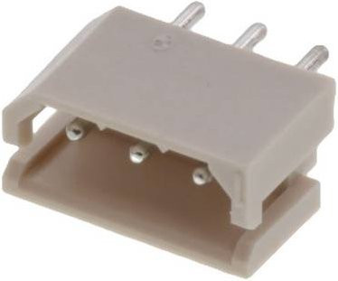Molex Einbau-Stiftleiste Standard in Weiß mit 3 Polstellen und 2,5 mm Rastermaß - Bild 1