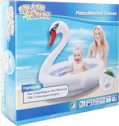 Splash und Fun Planschbecken Schwan Durchmesser: 95 cm - Bild 1