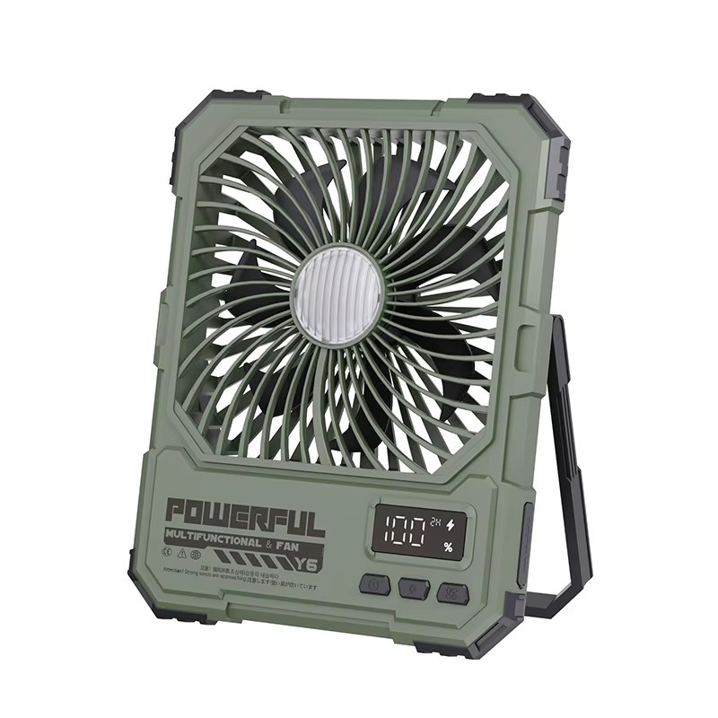 raugee Camping-Ventator Schwarz mit 20000mAh Akku, USB wiederaufladbar, tragbarer hängender Zelt-Deckenventilator mit Fernbedienung und Nachtlicht - Bild 7