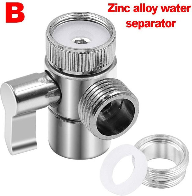MH Wasserhahn Adapter M22/M24 Umstellventil aus Kunststoff für Küche und Bad in Silber - Bild 1