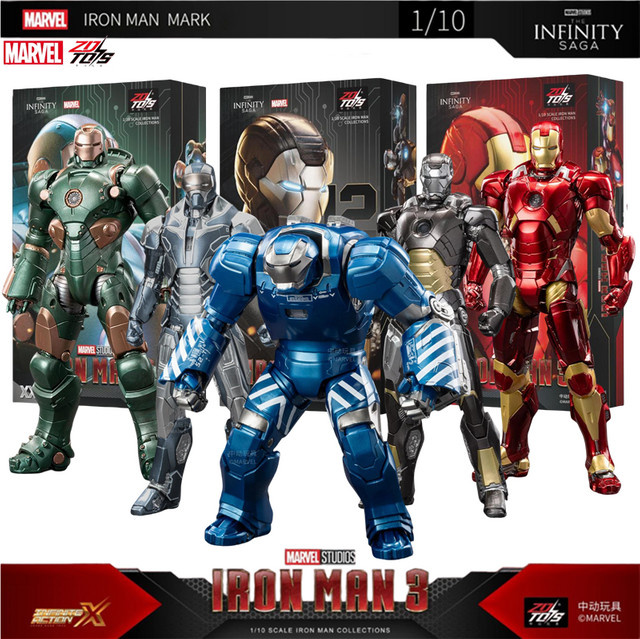ZD Toys Marvel Iron Man Action Figure, 1:10, Set / Bundle - Bild 1