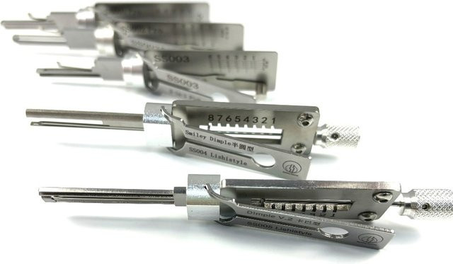 OLOIU Schlosserwerkzeug-Set zur Türschloss-Reparatur in Silber - Bild 1