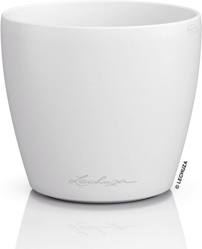 Lechuza Blumentopf Classico Color Deco 10 in Weiß mit Durchmesser 11 cm aus Kunststoff - Bild 1